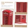 Abaodam Vintage British Telephone Booth Piggy Bank Safe Box High Capacity Iron Coin Money Saver for Gifts Unique Retro Design Holds Up to Coins Iron Material for Secure Savings view 4