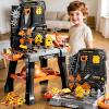 KIZONLY Kids Tool Toy Playset with Electronic Drill Sound for Aged 3 4 5 6 7 8, Workbench Toys for Toddlers 3-5, Pretend Play Tool Box, Construction Mechanic Set, Birthday Gift for Boys Girls Ages 3-8 view 3