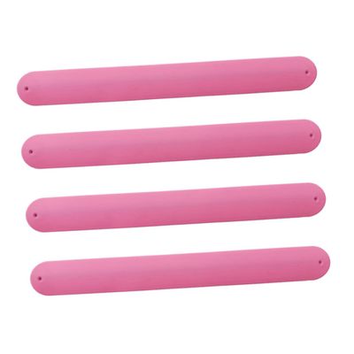 BESTonZON 4pcs DIY Silicone Slap Bracelets Flexible and Safe Wristbands for Party Favors Birthday Halloween Festival Accessories