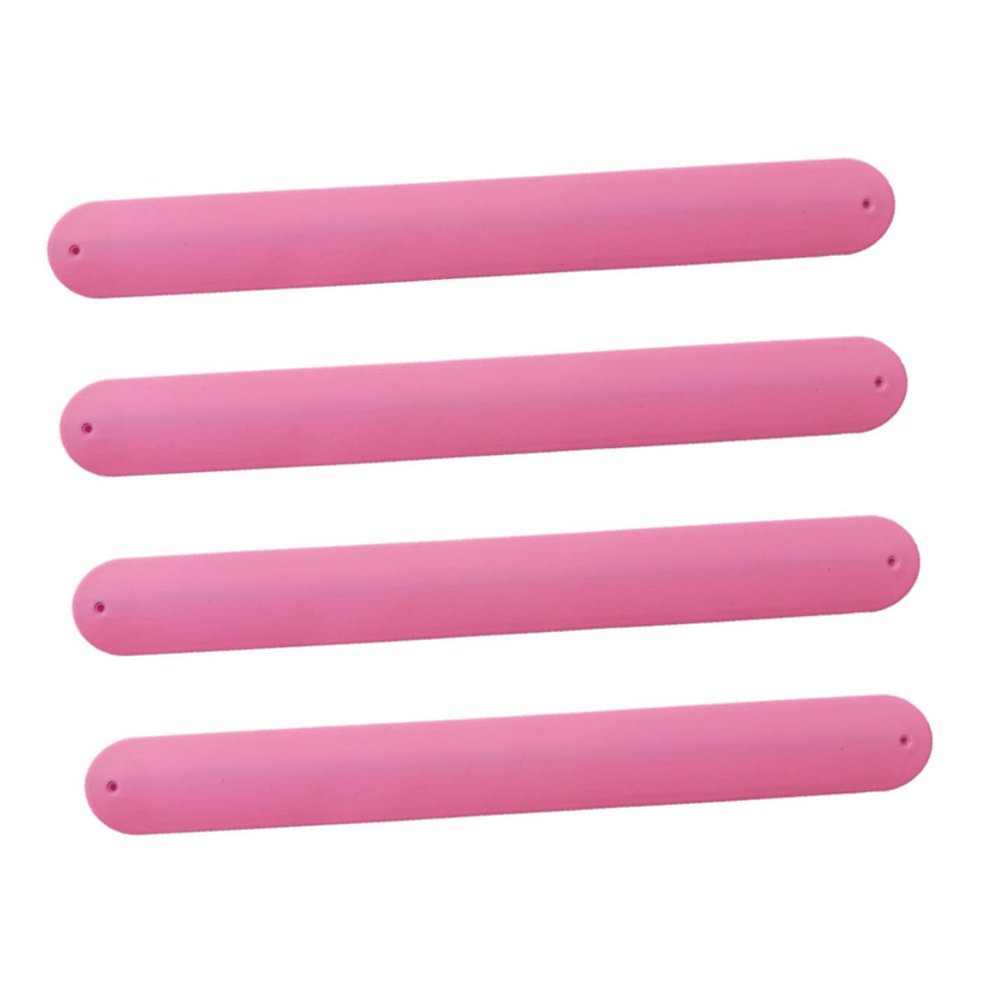BESTonZON 4pcs DIY Silicone Slap Bracelets Flexible and Safe Wristbands for Party Favors Birthday Halloween Festival Accessories