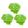 BESPORTBLE 3pcs Plastic Clockwork Frog for Wind Up Jumping Animal Gift Bright Green for Play and Skill Development view 1