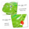 BESPORTBLE 3pcs Plastic Clockwork Frog for Wind Up Jumping Animal Gift Bright Green for Play and Skill Development view 3