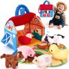 hahaland 2-in-1 Montessori Baby Toy  Talking Farm Barn 6-12M + Puppy House 1Y+ for Shape Sorter, Pretend & Sensory Play view 2