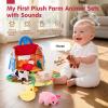 hahaland 2-in-1 Montessori Baby Toy  Talking Farm Barn 6-12M + Puppy House 1Y+ for Shape Sorter, Pretend & Sensory Play view 3