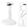 CORHAD 4pcs Creative White Doll Stands Portable Bear Shaped Bracket Support for Dolls and Models Storage Rack Home Display Organizer view 3