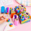 6Pcs Large Erasers for Kids, Cute Rainbow Love Heart Eraser Girls, Fun Desk Pets, Cute Back to School Eraser Supplies Children Use view 2