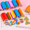 6Pcs Large Erasers for Kids, Cute Rainbow Love Heart Eraser Girls, Fun Desk Pets, Cute Back to School Eraser Supplies Children Use view 3