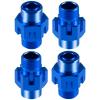 4Pack JGGZONE RC Aluminum Alloy 17mm Wheel Hex Hub Widen 5mm Extended Wheel Hub Drive Adaptor Converter Compatible with 1/8 Traxxas Jato VXL-2S Upgrade Replacement Parts (Blue) view 1