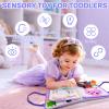Aurasys Toddler Busy Board Montessori Toys for Girls Birthday Gift, Sensory Busy Book Educational Learning Activity Board for Toddler Girls, Travel Activities Toys for Airplane Car view 3