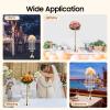 10 Pcs 21.9" Elegant Crystal Centerpiece Vases for Weddings, Parties & Home Decor(Gold) view 2