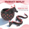 12-inch 3D Printed Dragon Eggs, Glow in The Dark Fidget Toys for Kids & Adults, for Home Office Desk Decor (Dark Pink, Pcs, 1) view 4