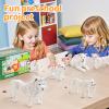 THINKBAY 6PCS White Lion Toys Figurines Pride, African Jungle Animals Lion Family, Realistic Zoo Animal Toys, Preschool Toy Birthday Gift Cake Toppers for Kids Boys Girls view 2