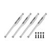 Aluminum 7075-T6 Alloy Lower Link Bar Set for LOSI 1/8 LMT 2.0 Grave Digger 4X4 Solid Axle Brushless Monster Truck-LOS04028 Upgrades - Silver view 1