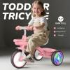 Umatoll Toddler Tricycle for 18 Month to 4 Year Old Girls,Toddler Bike Toys with Adjustable Seat&Light-Up Wheels,Birthday Gift for Age 2-3 (Pink) view 2