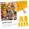 Yardwe 6Pcs Clockwork Movement DIY Parts Plastic Replaceable Mechanism for Plaything Clay Craft Accessories Wind Up Components view 4