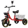 3-5 Years Old Toddler tricycles,Outdoor Kids Cruiser trikes with Large Rear Plastic Basket,Independent Riding Small 3 Wheelers,Foam Wheel view 1