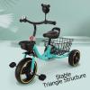 3-5 Years Old Toddler tricycles,Outdoor Kids Cruiser trikes with Large Rear Plastic Basket,Independent Riding Small 3 Wheelers,Foam Wheel view 2