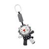 Wakauto Black and White Crib Pendant Rattle Animal Themed Stroller Hanging for Newborn Early Education Sensory Development with High Contrast Stripes view 1