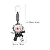 Wakauto Black and White Crib Pendant Rattle Animal Themed Stroller Hanging for Newborn Early Education Sensory Development with High Contrast Stripes view 2