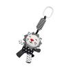 BESPORTBLE Black and White Crib Pendant with Cartoon Animal Design Hanging Wind Chime Rattle for Newborns Enhances Visual Development and Grasping Skills for Strollers and Cribs view 1