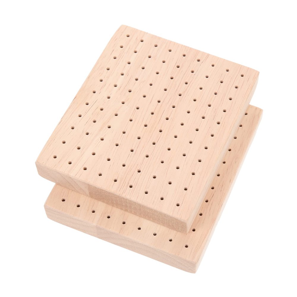 Abaodam 2pcs Wooden Clay Doll Display Bases for Stable Drying and Crafting Smooth Edges DIY Model Stand for Pottery Figurines and Sculptures