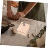 Abaodam 2pcs Wooden Clay Doll Display Bases for Stable Drying and Crafting Smooth Edges DIY Model Stand for Pottery Figurines and Sculptures view 3
