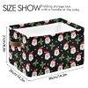 Emelivor Christmas Man Head Storage Basket Bins Foldable Baskets Organization with Handles Laundry Hamper for Living Room Clothes Closet Shelf Livingroom,2 pcs view 3