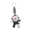VICASKY Black and White Animal Crib Pendant with Clip for Stroller and Cot Hanging Early Education Sensory Development Aid for Newborns and Boy Girl view 1