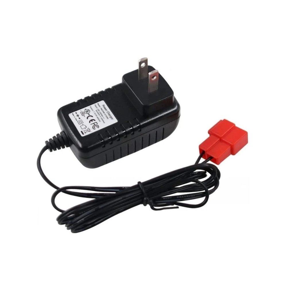 12V 1A Kids Ride On Car Charger - Compatible with BMX X6, Kid TRAX, GC Moto ATV, Quad Ride On Cars - Red Square Plug