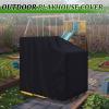 Ribbonlic Playhouse Cover Outdoor Wooden Kids Playhouse Covers for Outside, 76"L x 51"w x 61"h, Waterproof, Sun Protection Dust, Easy to Put on, Heavy Duty Oxford Fabric, Black view 2
