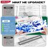 Adkoat 4PCS Chinoiserie Mahjong Line Finder: Mah Jongg Accessories and Gifts - American Mahj Card Line Marker to Reading - Guided Reading Ruler Tool for ADHD Dyslexia Overlays Mahjongg Players view 3