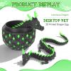 12-inch 3D Printed Dragon Eggs, Glow in The Dark Fidget Toys for Kids & Adults, for Home Office Desk Decor (Dark Green, Pcs, 1) view 4