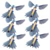 6Pcs Clockwork Flying Hummingbird Realistic Bird Flying for Party Supplies Outdoor Play Hand Eye Coordination Gift view 1