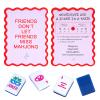 Adkoat Mahjong Tile Shuffler Cards Set of 2 - Mah Jongg Accessories and Gifts for Beginner with Rules - Unique Mah-jongg Tile Party Supplies for Mixing & Shuffling view 1