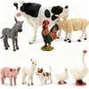 THINKBAY 9PCS Realistic Farm Animal Toys for Toddlers, Educational Learning Plastic Farm Toy Animal Figure Set Playset Including Cow Sheep Pig Dog Figurines for Kid Valentine's Day Gifts for Kids view 1