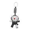 BESPORTBLE Black and White Crib Pendant Rattle for Early Learning with Animal Design Visual Stimulation Hanging Plaything for Newborns Sensory Development and Auditory Training view 1