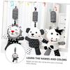 BESPORTBLE Black and White Crib Pendant Rattle for Early Learning with Animal Design Visual Stimulation Hanging Plaything for Newborns Sensory Development and Auditory Training view 3