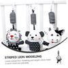 BESPORTBLE Black and White Crib Pendant Rattle for Early Learning with Animal Design Visual Stimulation Hanging Plaything for Newborns Sensory Development and Auditory Training view 4