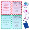 Adkoat 4PCS Mahjong Shuffler Cards for Tiles Mixing & Shuffling - Portable Mah Jongg Accessories and Gifts for Party Supplies - Waterproof Rules Printed for Mah-jongg Beginners & Lovers view 1