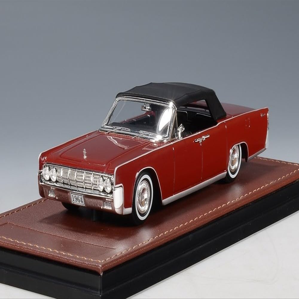 1964 Continental Convertible Closed Roof Fiesta Red in 1:43 scale GLM100904
