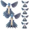 minkissy 6Pcs Clockwork Flying Bird Bright Rubber Band Powered Hummingbird Props for Festival Party Supplies and Birthday Gifts view 1