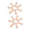 LIOOBO 20pcs Wooden Dog Bone Track Connectors Train Track Adaptors for Childrens Creative Layouts and Fine Motor Skill Development view 1