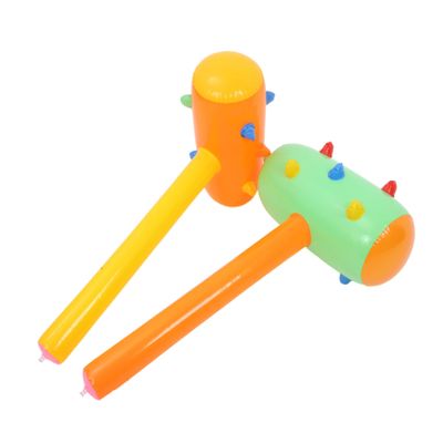 HOOTNEE 2PCS Colorful PVC Inflatable Hammers for Fun and Lightweight Tools for Boys and Party Game Props for Home Ktv Bar Random Colors Random Color