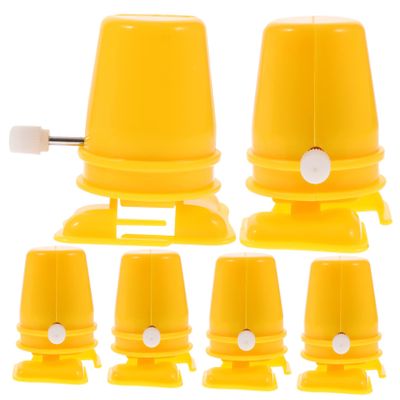 Kisangel 6Pcs Clockwork Movement Plastic Parts DIY Clay Craft Accessories Compact Wind Up Mechanism for Handmade Walking Plaything Gifts