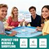 Adkoat 4PCS Mahjong Shuffler Cards with Rules - Personalized Mah Jongg Accessories and Gifts with Marker - Tile Mixing & Shuffling DIY Filpper - Mah Jong DIY Gifts view 3