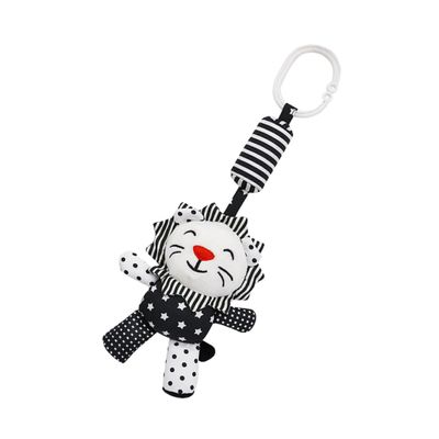 Beaupretty Black and White Crib Pendant with High Contrast Animal Design for Newborn Early Education Visual Stimulation for Crib and Carriage Safe Hanging Plaything