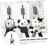 Beaupretty Black and White Crib Pendant with High Contrast Animal Design for Newborn Early Education Visual Stimulation for Crib and Carriage Safe Hanging Plaything view 4