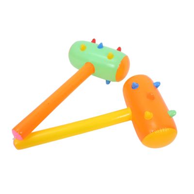 HAKIDZEL 2PCS Colorful Inflatable Hammers for PVC Funny Random Colors Lightweight Party Game Props for Childrens Indoor Outdoor Play Random Color
