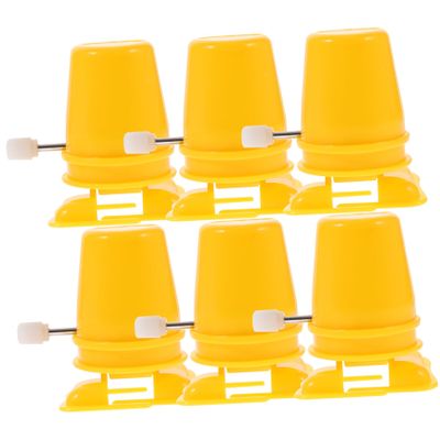 BCOATH 6Pcs Clockwise Plastic Movement Parts Replacement Mechanism for DIY Clay Craft Accessories Wind Up Walking Supplies for Handmade Plaything Repair