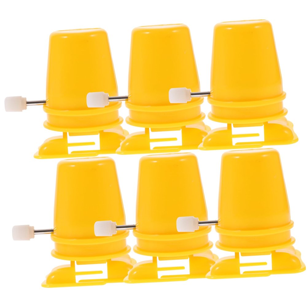 BCOATH 6Pcs Clockwise Plastic Movement Parts Replacement Mechanism for DIY Clay Craft Accessories Wind Up Walking Supplies for Handmade Plaything Repair